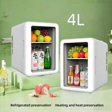 4升便携式车载冰箱，冷热两用，适用于户外露营、饮料和护肤品储存 - R40 - 查看 3