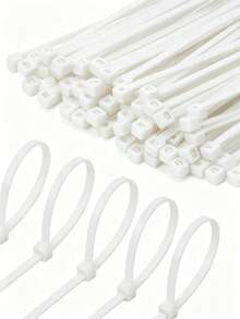 100 piezas Bridas de nailon para jardín con diseño de autobloqueo, alta resistencia a la tracción, duraderas y convenientes, adecuadas para el hogar, el jardín, el garaje, la gestión de cables del estudio, el Día de la Madre, el regreso a la escuela, herramientas de jardinería, Navidad, jardinería, patio - Talla única - Ver 1