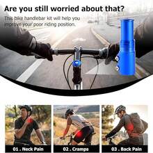 1pc New Bicycle Headset Riser, Adjustable Handlebar Height Extender, Universal Bike Accessory - Multicolor - View 9