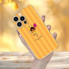 Personaje de  con temática naranja, alegre.funda de teléfono Fundas compatibles con ,Apple,VIVO,OPPO,,, y Honor.Fabricadas en silicona TPU,ofrecen protección contra golpes y caídas. - transparente - Ver 6