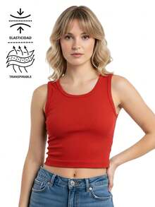 Blusa elástica y transpirable de punto acanalado SOGJ - Gris - Ver 7