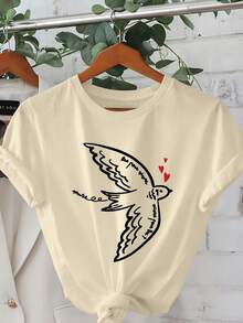 Women T-Shirts - [White] - View 6