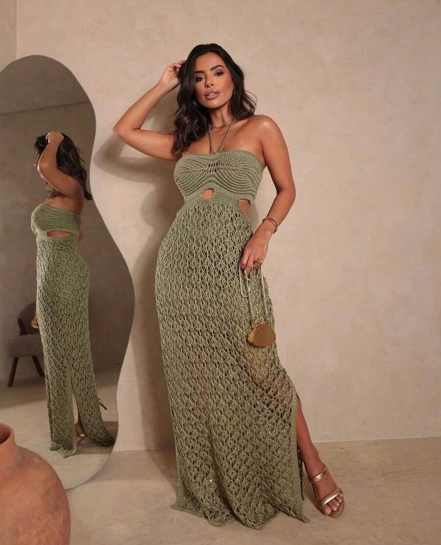 Calateia Knit Dress - Verde - Ver 1