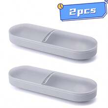 1 hộp đựng tăm bông du lịch, hộp đựng bằng nhựa, hộp đựng tăm bông & bông trang điểm di động, hộp đựng dây buộc tóc, hộp đựng tăm bông & hạt di động nhỏ có nắp - Nhiều màu - Xem 15