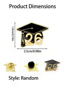 2026 Graduation Badge, Cute Brooch, 2026 Graduation Ceremony Jewelry (Unisex), Ideal Graduation Gift, Clothing/Bag/Backpack Accessory, Perfect Graduation Ceremony Gift, Graduation Party Decoration - Multicolor - View 6