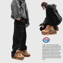 Pantofi sport în aer liber Q-AND pentru bărbați și femei, pantofi maro cu pâine, design original, pantofi de skateboard, pantofi cu talpă groasă antiderapantă, potriviți pentru sport, skateboarding, cadouri de sărbători - Maro - Vizualizare 5