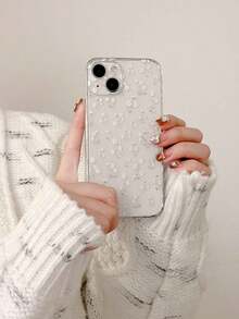 1 Piece Clear Phone Case With Cute Colorful Heart Pattern, Suitable For IPhone - 無色 - 查看 1