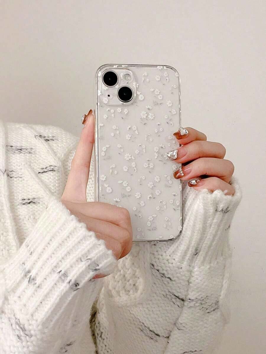 1 Piece Clear Phone Case With Cute Colorful Heart Pattern, Suitable For IPhone - 無色 - 查看 1