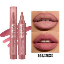 LANGMANNI 1 Set Lip Makeup: Marker Matte Liquid Lipstick, Highly Pigmented, Long-Lasting, Waterproof, Lip Liner Multifunctional For Lip Contour - 6 Colors - View 14