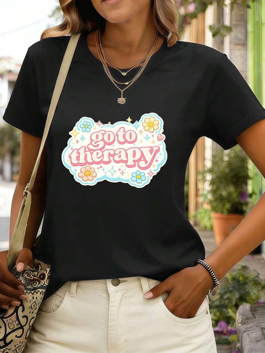 Women T-Shirts - Black - View 1