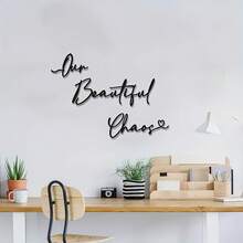 3pcs Beautiful Chaotic Wall Art, Home Metal Painting, Metal Wall Art Sculpture - Inspired By Decorative Art, Suitable For Wedding Gifts, Love Themes, Christmas, Thanksgiving, Valentine's Day Celebration Decor - Letter - View 8
