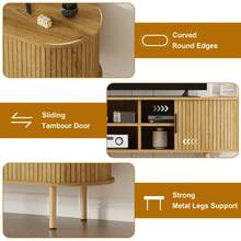 Television Stands & Entertainment Centers - Wild Oak Gold Handle - View 8