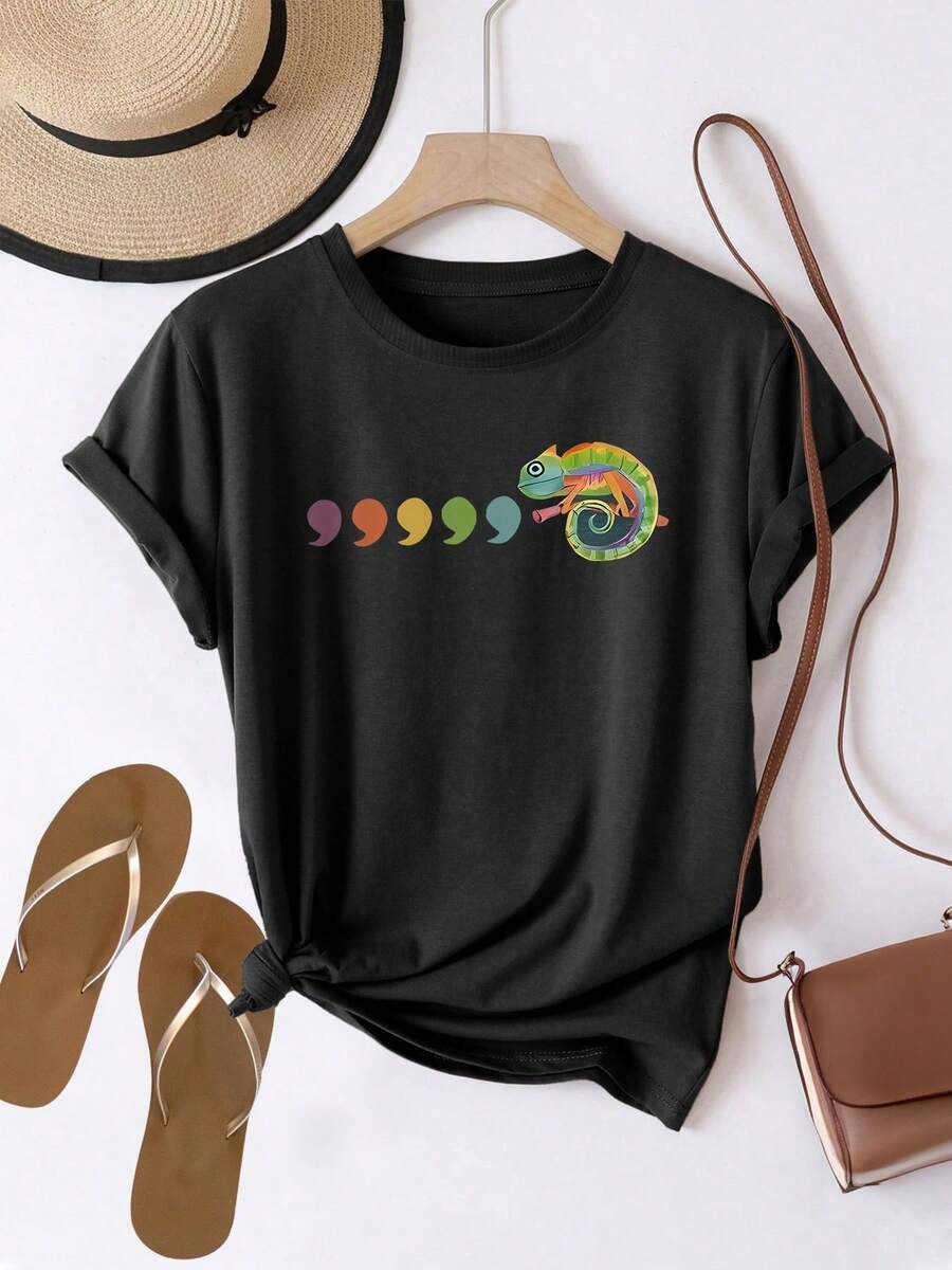 Women T-Shirts - Black - View 1