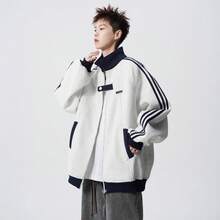 Men Sports Jackets - White-gray - View 4