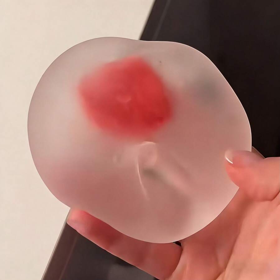 草莓麻糬慢回弹玩具，高弹减压挤压玩具，成人放松礼物，适合节日、母亲节、生日派对（减压玩具，不可食用） - 多色 - 查看 1