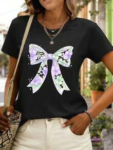 Women T-Shirts - Black - View 1
