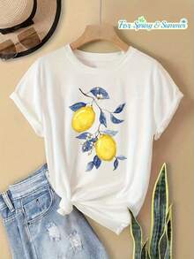 Women T-Shirts - [White] - View 2
