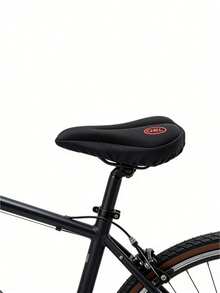 1pc Extra Large & Wide Bicycle Silicone Seat Cover, Thickened Mountain/Electric Bike Saddle Cushion - Multicolor - View 7
