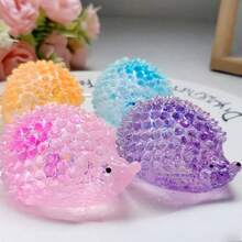 1pc Creative Malt Candy Hedgehog Squishy Toy, Slow Rebound Glitter Small Animal Stress Relief Squeeze Toy - Random Style - Multicolor - View 5