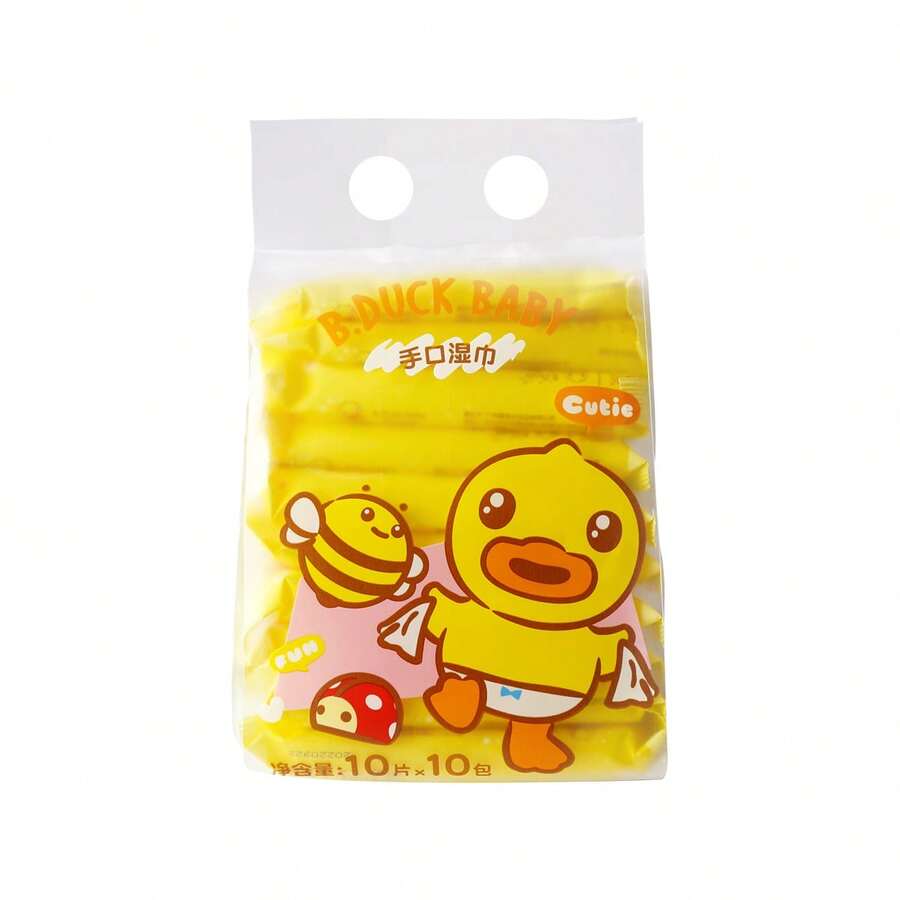 B.Duck Baby B.Duck 婴儿手口湿巾，10 包，每包 10 片，厚实柔软材质，温和亲肤，清爽清洁保湿，适合婴幼儿日常使用。 - 手口濕紙巾 10P*10 - 查看 1