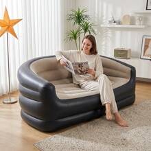 Sofá cama inflable, adecuado para interior/camping en tienda/actividades al aire libre, sofá inflable de ocio - Multicolor - Ver 4