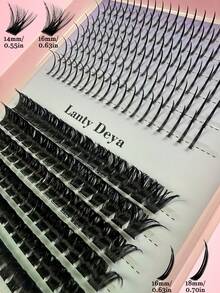 216pcs False Eyelashes Set, Including Spiky Fairy Lashes, Anime Lashes And 100D Fluffy Soft Lashes, 2-In-1 Mixed False Lashes, Create Dramatic Makeup, Enhance Your Beauty, DIY Custom Lashes, Cluster Lashes, Festival Accessories - D - View 6