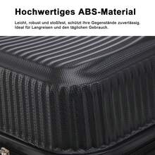YONSLY Large Black Suitcase 20/24/28 Inches With 4 Wheels 360° Mesh Pocket Combination Lock Soft Rubber Handle Suitcase Set Suitcase For Vacation - Black - View 6