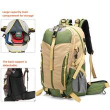 Hiking Backpack With Suspended Back Design, Large Capacity Waterproof Outdoor Backpack For Travel, Cycling, Trekking, Camping - Unisex - Multicolor - View 13
