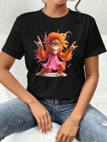 Women T-Shirts - Black - View 1