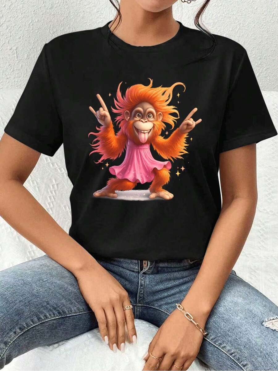 Women T-Shirts - Black - View 1