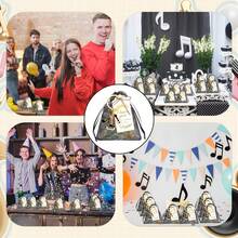 15pcs/Set Creative Guitar & Piano Music Note Keychain Set, DIY Music Theme Party Gifts, Birthday, Wedding, Christmas Souvenirs - Multicolor - View 6