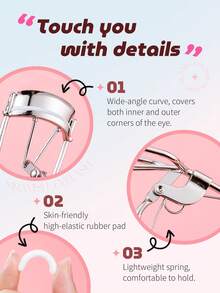 MR.WISH Dụng cụ uốn mi Mr. Wish, uốn và nâng mi hiệu quả, phù hợp cho người mới bắt đầu, không làm kẹp mí mắt. - Màu xanh nhạt - Xem 4