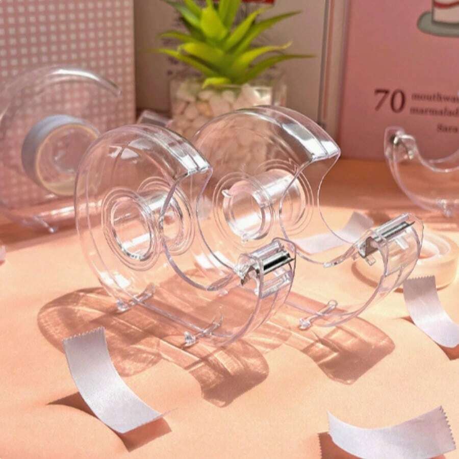 Dispensador de cinta transparente, adecuado para uso en oficina, hogar y escuela. Duradero y confiable, fácil de rellenar, almacenamiento conveniente, siempre listo para usar. Bienvenido a comprar. - Múltiples estilos - Ver 1