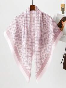 1件 110cm 女款碎花圍巾，高品質碎花清新柔軟氛圍圍巾，印花希賈布，輕盈柔軟舒適透氣百搭方巾，薄紗希賈布，花卉，優雅百搭頭巾，適合日常穿著 - 彩色 - 查看 16