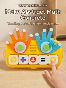Tactile Finger Counting Math Toy Suitable For Toddlers, Montessori Board For Learning Addition And Subtraction Through Touch, Preschool Learning Activity For 3-5 Years Old, Kindergarten STEM Education Set - Multicolor - View 4