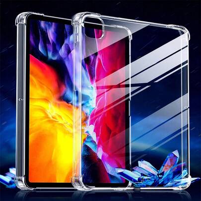 1pc Transparent TPU/Full Edge Protection/Anti-Drop Airbag/High Definition High Transparency/Silicone Soft Case/Transparent Shell/Protective Case Compatible With IPad (Air4/5/6/7)/(IPad7/8/9)/10th Gen, 11 A16 (2025)