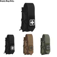 1PC Quick-Release Pouch For Windlass Pressure Bands, MOLLE-Compatible First-Aid Organizer With Pull-Tab & Elastic Top, Fits Utility Vests, Belts, Backpacks For Outdoor & Emergency Preparedness - Multicolor - View 1