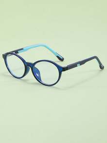 1 Pair Children's Round Frame Glasses, Minimalist Soft Cute Fresh Style, Daily School Outfit Accessory - Multicolor - View 8