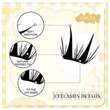 80pcs/Set Korean Girl Group Style Reusable Magnetic Eyelashes, Natural Look Without Glue - C - View 5