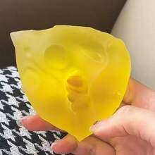 金色精致蜂蜜芝士软萌捏捏乐，超级解压蜂蜜芝士手指捏捏乐玩具，手工硅胶慢回弹捏捏乐玩具，青少年解压礼物，解压玩具（混装） - 彩色 - 查看 10