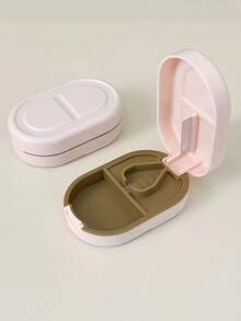 Portable Multifunctional Pill Cutter & Dispenser & Divider - Medical Grade Material, Automatic Mechanism, Compact Travel Case For Medication Organizer, Portable Medication Dispenser For Tablets, Accurate One-To-Two Tablet Splitter, Convenient Pill Organizer Case, Pill Bag, Medication Storage Box - Ideal For Travelers, Busy Lifestyles, Daily Medication Management, Healthconscious Users, Frequent Travelers - Nhiều màu - Xem 10