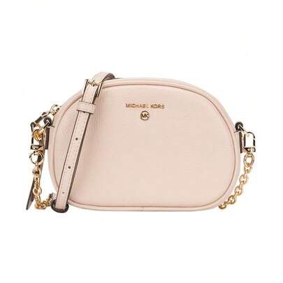  Túi đeo chéo một vai Michael Kors Jet Set Charm màu trơn dành cho nữ, mã 32S1GT9C0L, màu hồng nhạt.