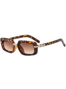 1pc Men's Fashion Glasses New Arrival, High-End Retro Small Square Frame Personalized Street Style Gift, Suitable For Daily, Business, Commute, Driving, Vacation - Multicolor - View 18