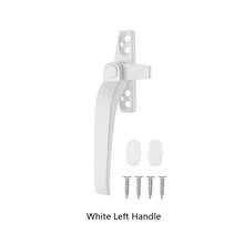 1个/2个白色/黑色通用双层玻璃窗把手，加厚可拆卸铝合金和塑钢窗把手，带固定螺丝，安全平开窗，右开/左开 - 顏色 - 查看 6