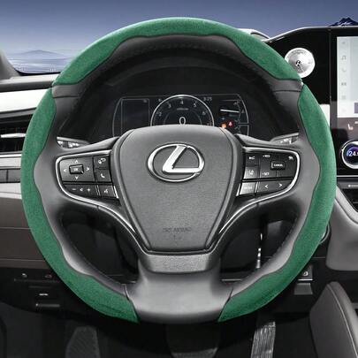 Hocasen Bọc vô lăng bằng da lộn Alcantara cho Lexus, thiết kế thể thao mới, phân đoạn, chống trượt, lắp đặt nhanh, siêu mỏng, phù hợp với các dòng xe RX/NX/ES/GX/LBX/UX/IS/RZ/LX/TX/LS/LC/LM. Màu đen, nâu, mocha, nâu, cam, đỏ, xanh lá cây.