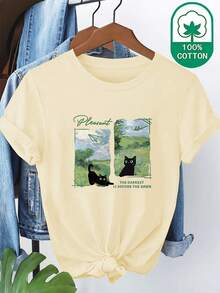Women T-Shirts - Black - View 8