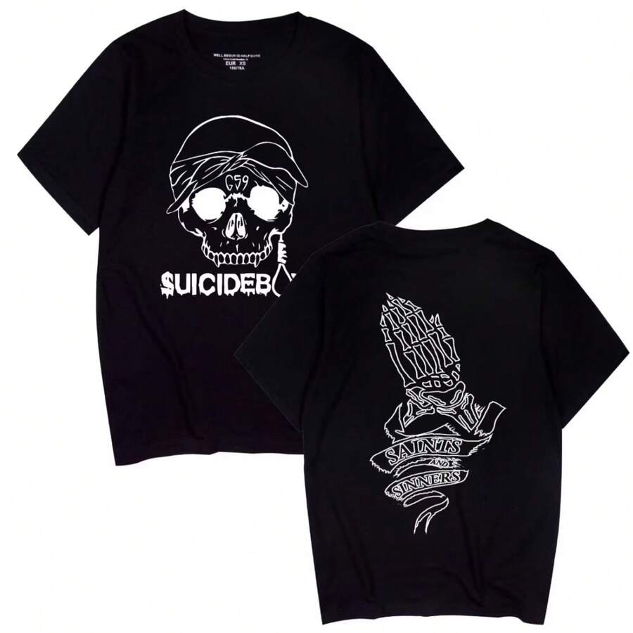 SuicideBoyss Suicide Boys 2025 G59 Grey Day Tour 2025 Concert Unisex T-Shirt- - màu đen - Xem 1