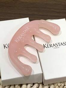 Kérastase 粉色經絡梳 9*4.8cm 樹脂五齒頭皮按摩梳 頭部按摩器 頭皮與身體放鬆 適合個人使用與送禮 - 粉色 - 查看 5