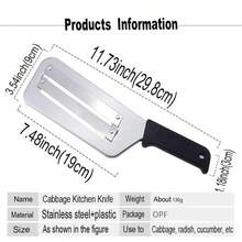 Cabbage Chopper. Cabbage Chopper. Please NOTE:Before Using The Grater For The First Time, Wash Off The Factory Grease With Hot Water And Detergent. - 黑色 - 查看 5