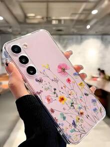 1个彩色花卉软壳手机壳，兼容华为荣耀、Galaxy A04e/12/A13/A14/A34/A50/A52/A53/A54/S21/S22/S23/S24/S25/S25Ultra/S25FE/S26/S26 Plus/S26 Ultra/S26 Edge、6A/7A/8A、12T/13T/15T/15T Pro - 無色 - 查看 7